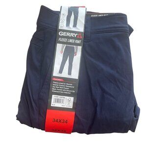 Men's Fleece Lined Pant, Gerry, 34X34, Blue, NWT